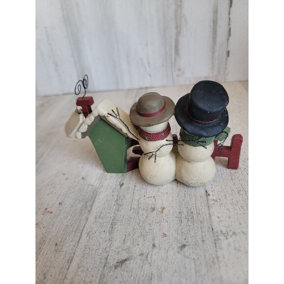 B Lloyd home‎ snowman couple is where our story began home decor xmas - Picture 5 of 6